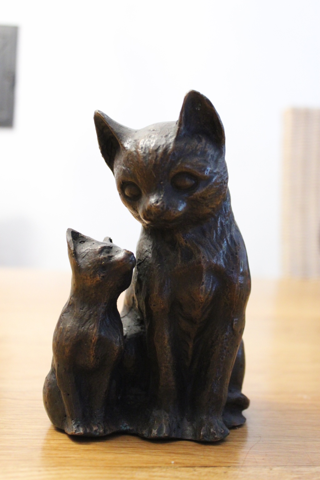 Bronzeskulptur 2 Kätzchen