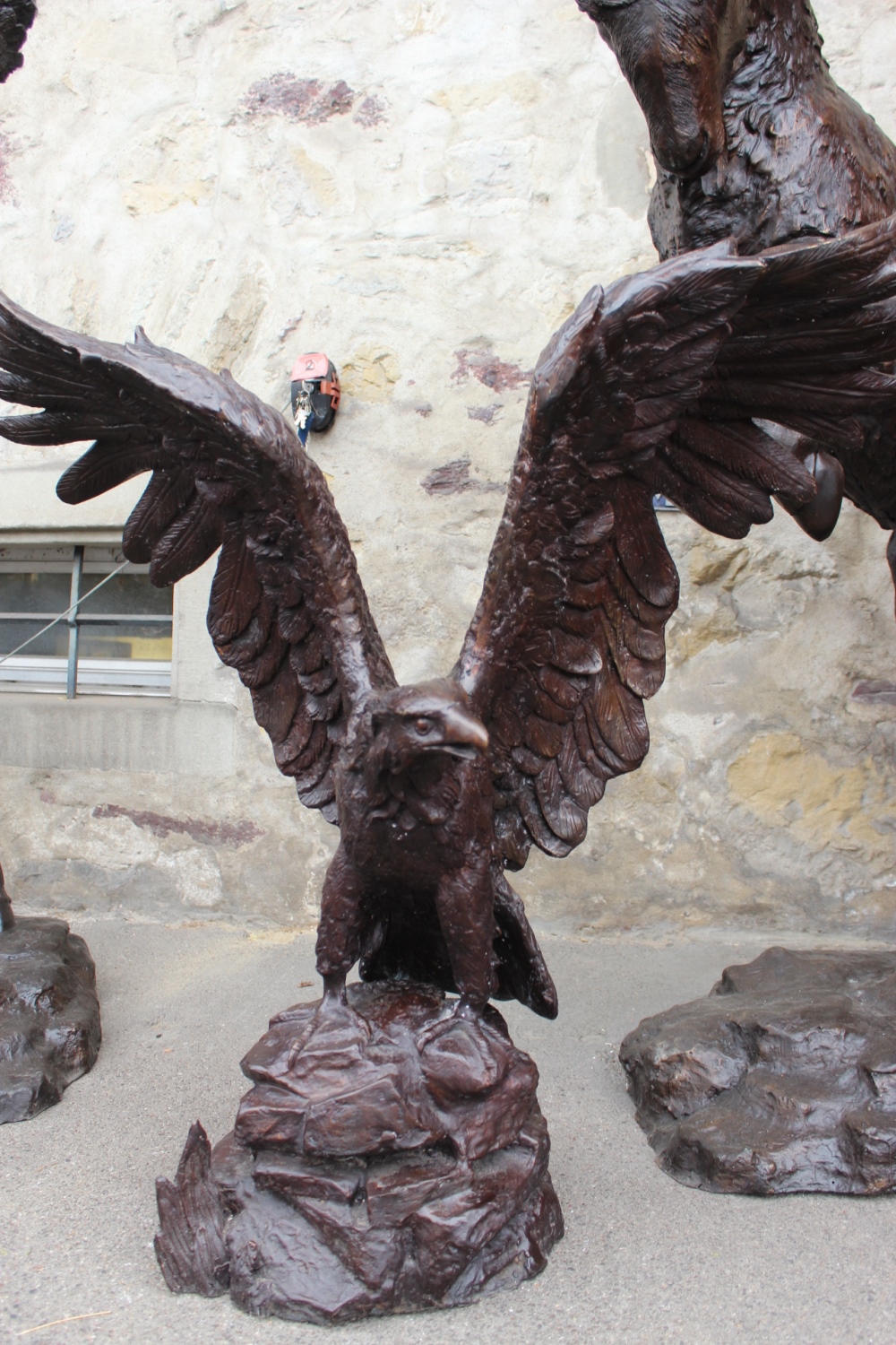 Bronzefigur / Bronzeskulptur Adler / verkauft