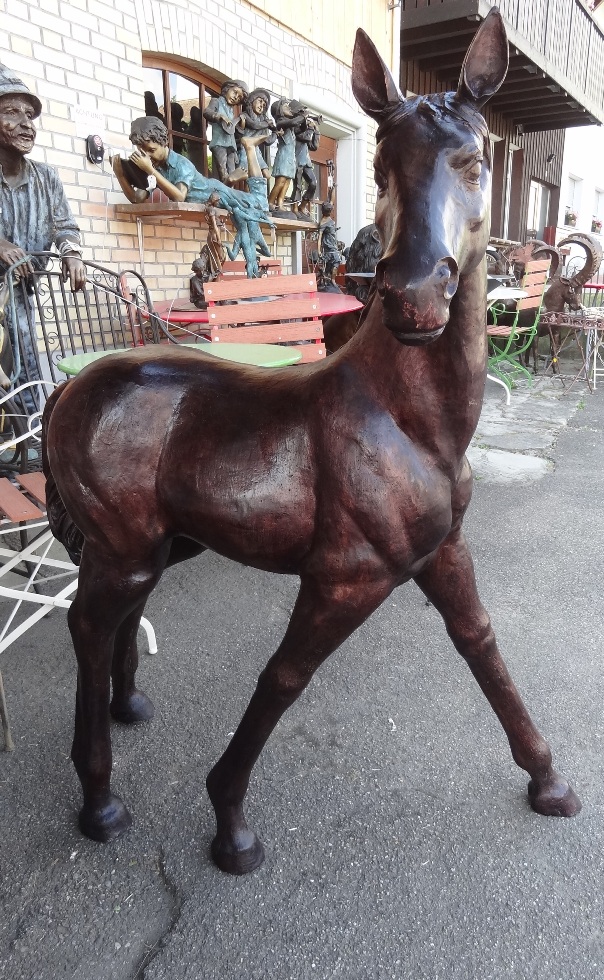 Bronzefigur Fohlen / verkauft