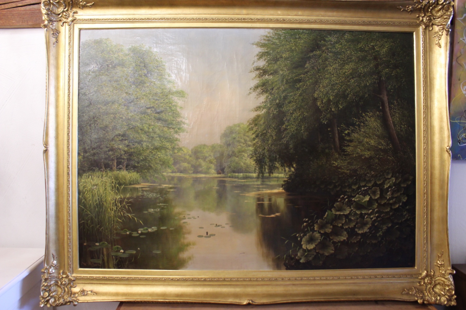 Ölgemälde Hans Pollack in Goldrahmen