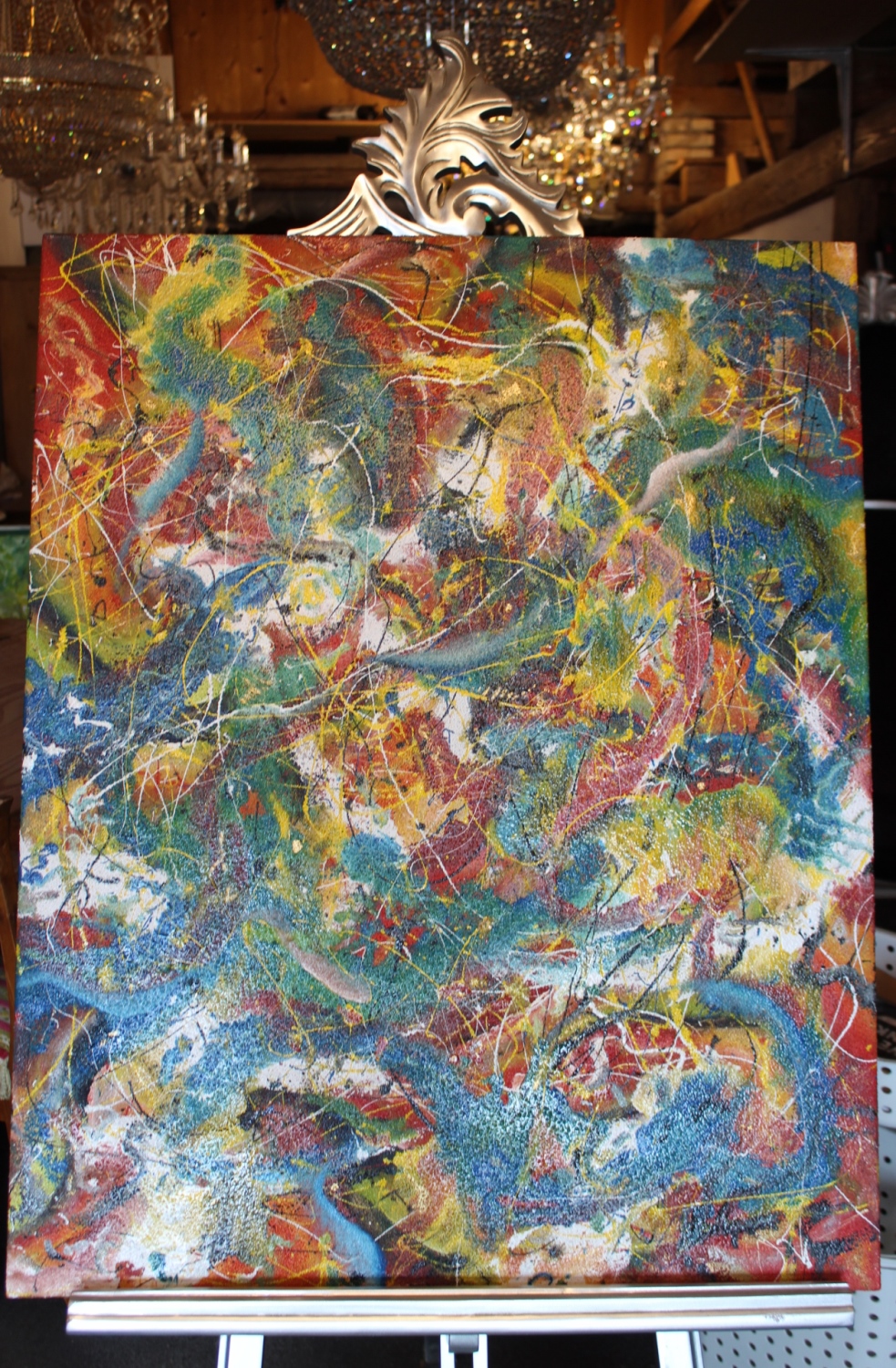 Moderne Malerei / auf Holzrahmen