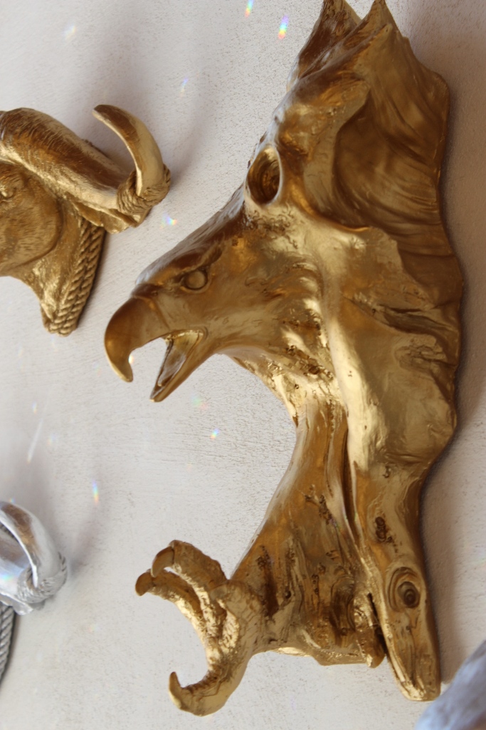 Wanddekoration Adler Gold