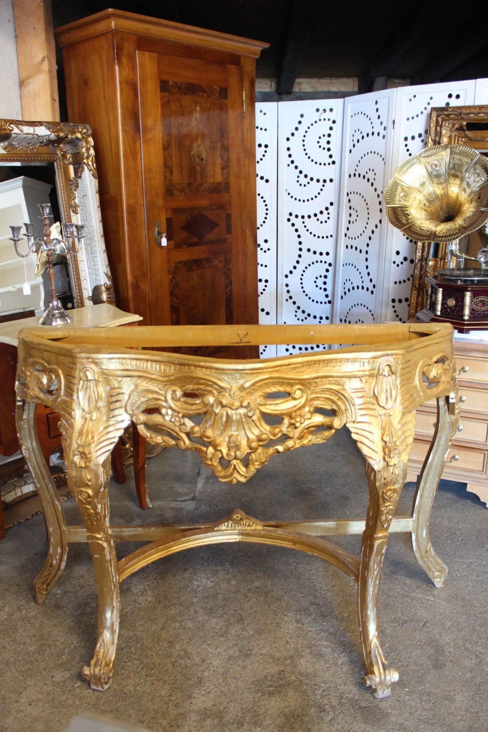 Konsole Barock in Gold