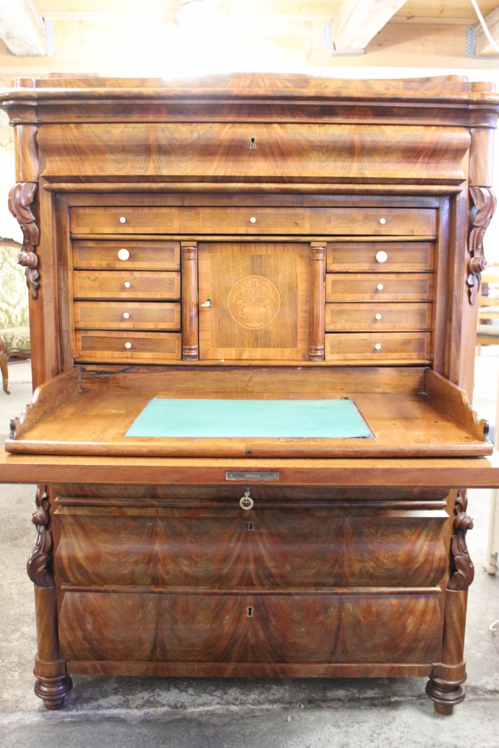 Sekretär Mahagoni / Louis-Philippe