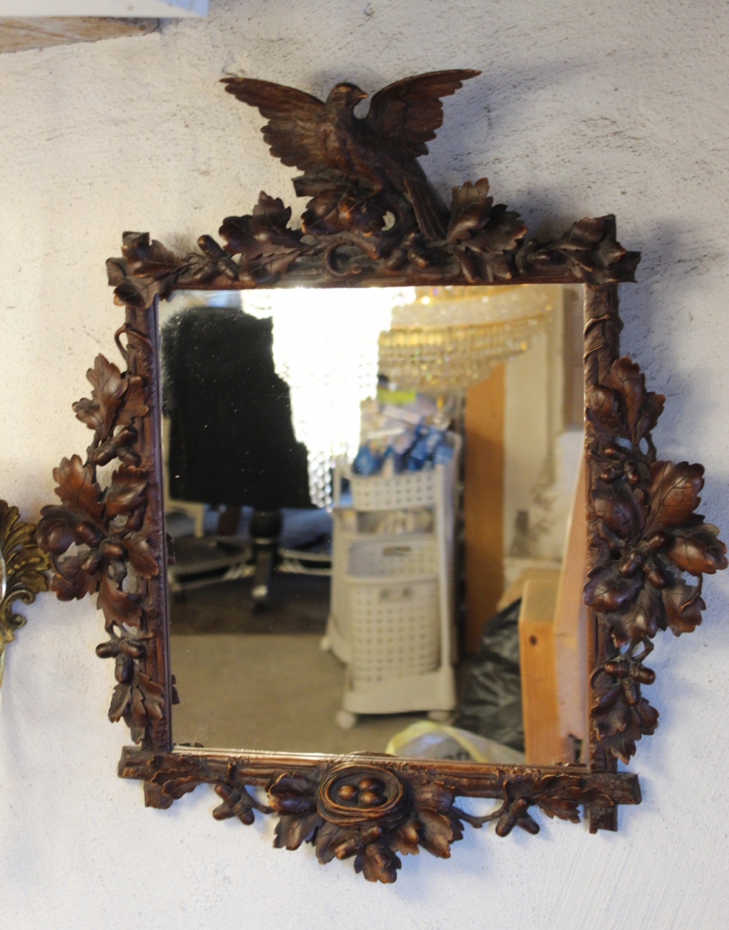 Wandspiegel mit Brienzer Schnitzerei