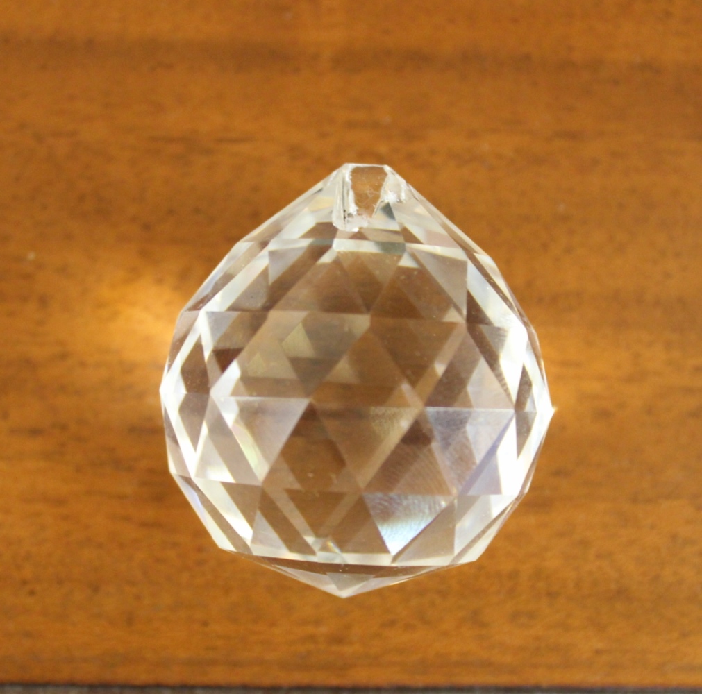 Kristall / Bleikristall rund 3,5cm
